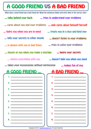 exercise english make questions Friendship and ESL Exercises Worksheets Printable